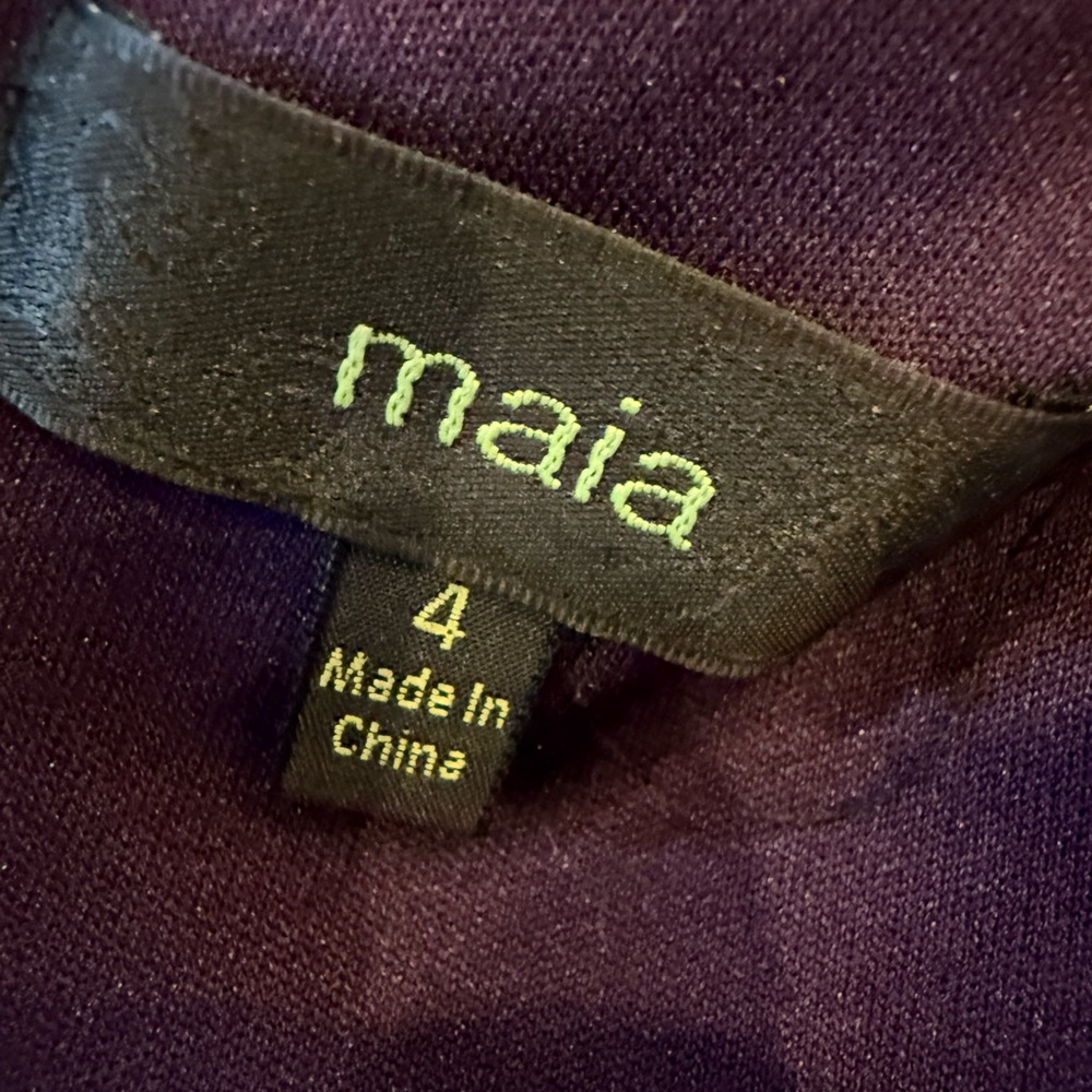 Maia Chic Sleeveless Ruffle Hem Dress in Deep Purple - Picture 2 of 10